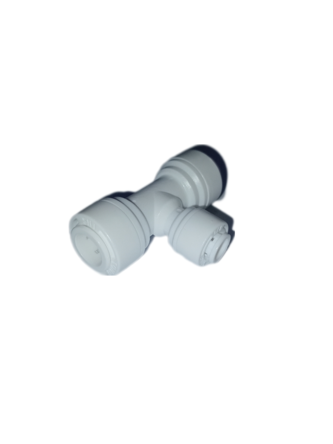 Tee de 3/8" a 1/4" en medio conexion rapida 3 vias x paquete de 2 und