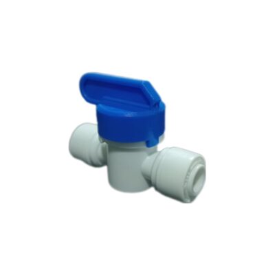 Valvula de Control plastica de 1/4" conexion rapida ambos lados