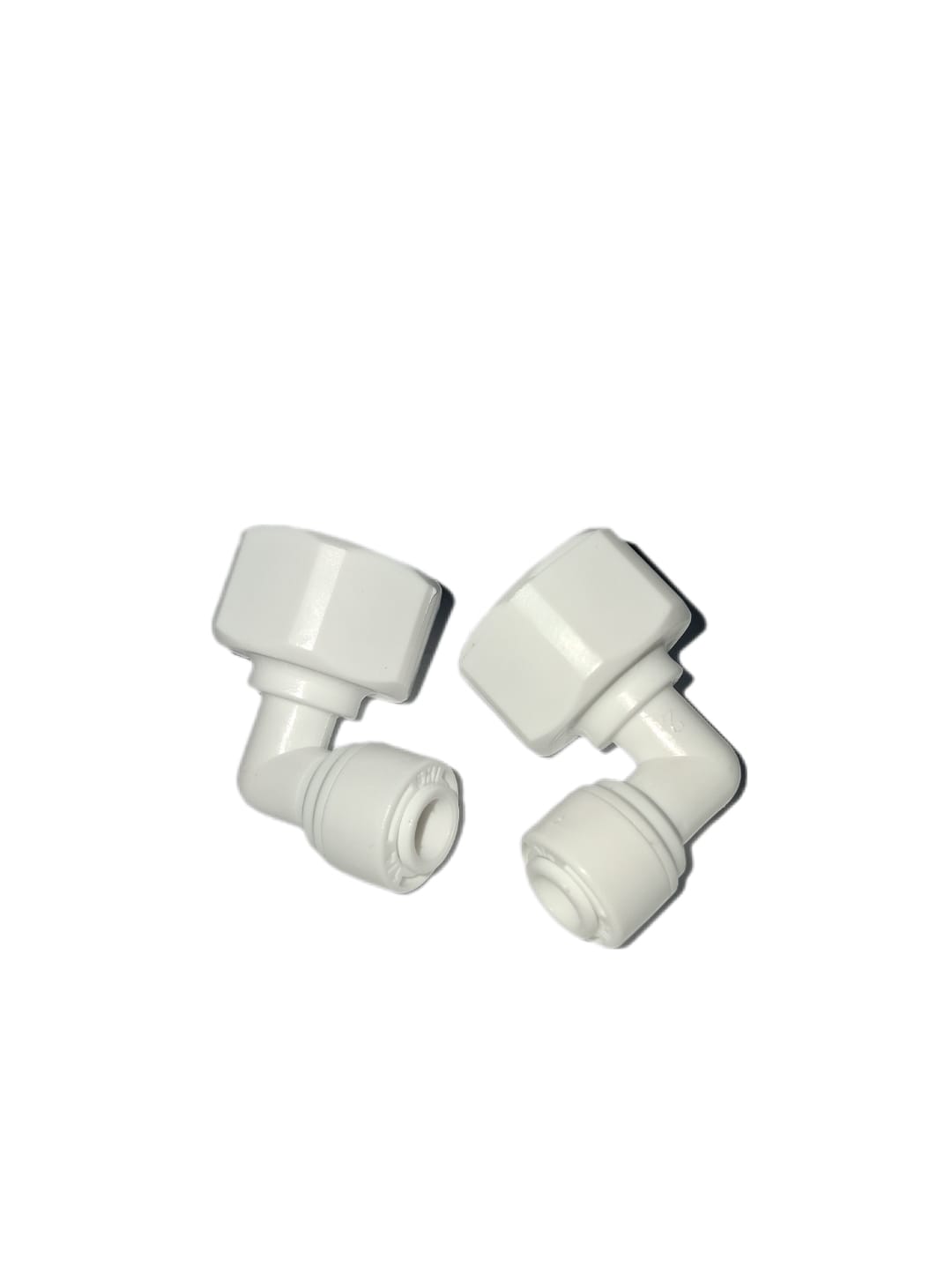 Conector Codo mixto rosca interna de 1/2" y conexion rapida 1/4"